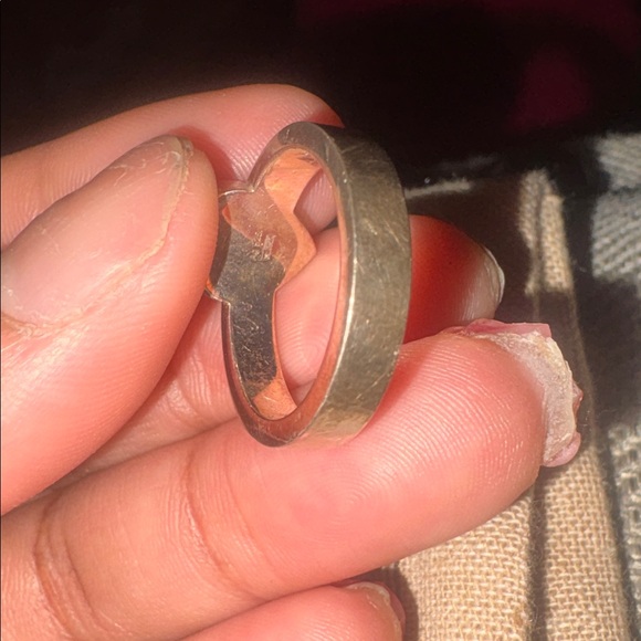 GUCCI Sterling Silver Heart Ring Size 15 - Picture 2 of 4